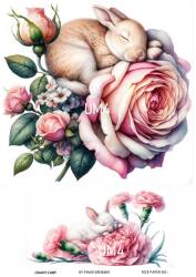 Uyuyan Minikler Desenli Pirinç Dekopaj Model : UM04 - Line Art