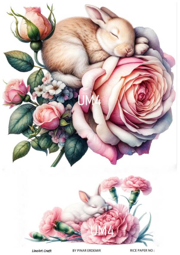 Uyuyan Minikler Desenli Pirinç Dekopaj Model : UM04 - 1