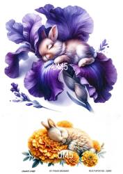 Uyuyan Minikler Desenli Pirinç Dekopaj Model : UM05 - Line Art