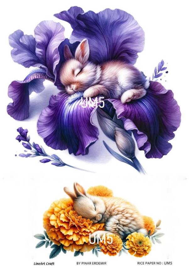 Uyuyan Minikler Desenli Pirinç Dekopaj Model : UM05 - 1