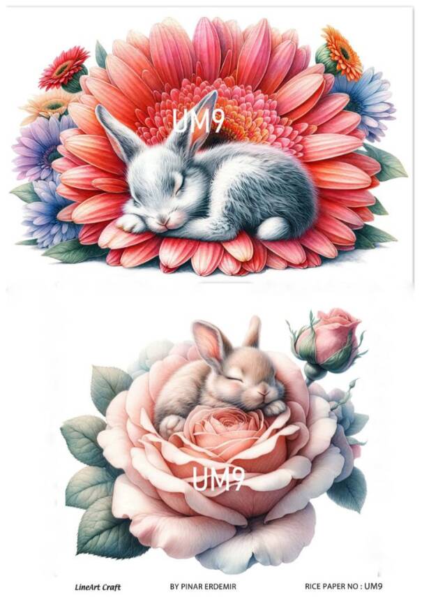 Uyuyan Minikler Desenli Pirinç Dekopaj Model : UM09 - 1