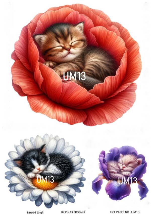 Uyuyan Minikler Desenli Pirinç Dekopaj Model : UM13 - 1