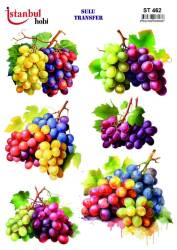 Üzüm Desenli Sulu Transfer Kağıdı STI-462 - Tual Hobi Craft Ist
