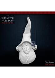 Uzun Şapkalı Tombul Noel Baba Biblo (18x9 cm) Ham Polyester - Tual Hobi Sanat