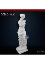 Venüs Antik Kadın Biblo (30x8cm) Ham Polyester - Tual Hobi Sanat
