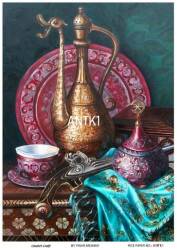 Vintage Antika Desenli Pirinç Dekopaj Model : ANTK01 - Line Art