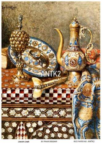Vintage Antika Desenli Pirinç Dekopaj Model : ANTK02 - 1