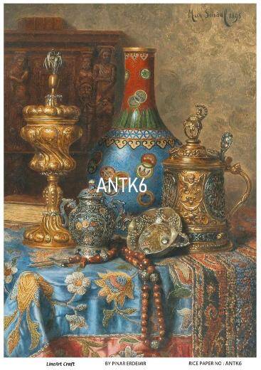 Vintage Antika Desenli Pirinç Dekopaj Model : ANTK06 - 1