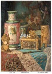 Vintage Antika Desenli Pirinç Dekopaj Model : ANTK07 - Line Art