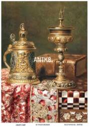 Vintage Antika Desenli Pirinç Dekopaj Model : ANTK08 - Line Art