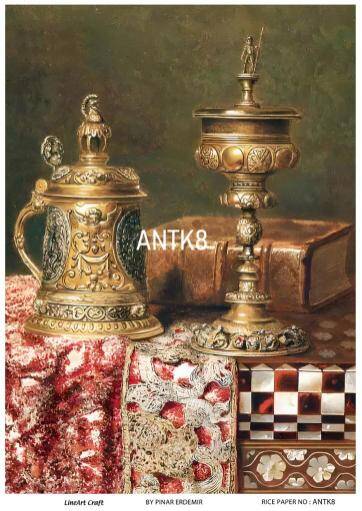 Vintage Antika Desenli Pirinç Dekopaj Model : ANTK08 - 1
