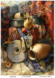 Vintage Antika Desenli Pirinç Dekopaj Model : ANTK12 - Line Art