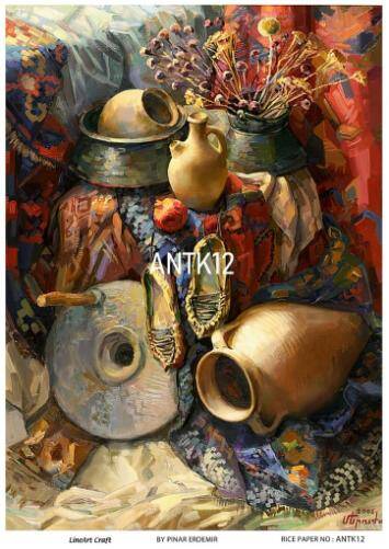 Vintage Antika Desenli Pirinç Dekopaj Model : ANTK12 - 1