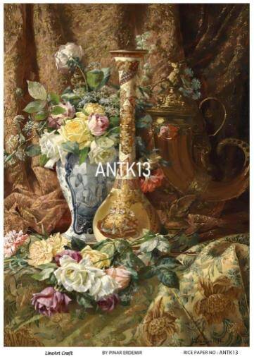 Vintage Antika Desenli Pirinç Dekopaj Model : ANTK13 - 1