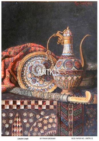 Vintage Antika Desenli Pirinç Dekopaj Model : ANTK15 - 1