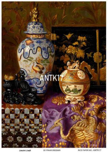 Vintage Antika Desenli Pirinç Dekopaj Model : ANTK17 - 1