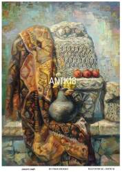 Vintage Antika Desenli Pirinç Dekopaj Model : ANTK18 - Line Art