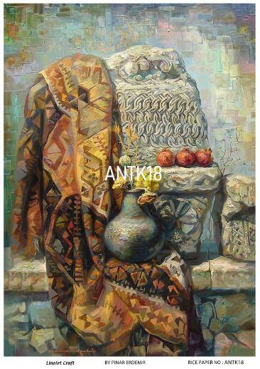 Vintage Antika Desenli Pirinç Dekopaj Model : ANTK18 - 1