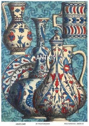 Vintage Antika Desenli Pirinç Dekopaj Model : ANTK19 - 1