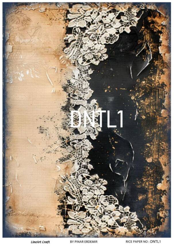 Vintage Dantel Desenli Pirinç Dekopaj Model : DNTL001 - 1