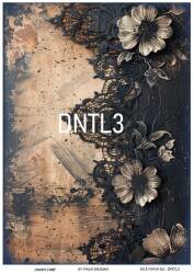 Vintage Dantel Desenli Pirinç Dekopaj Model : DNTL003 - Line Art