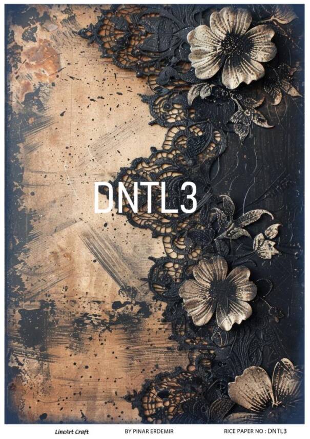 Vintage Dantel Desenli Pirinç Dekopaj Model : DNTL003 - 1
