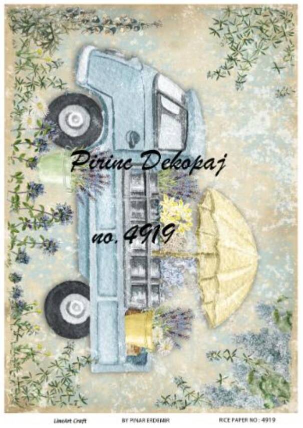 Vintage Desenli Pirinç Dekopaj Model : 4919 - 1