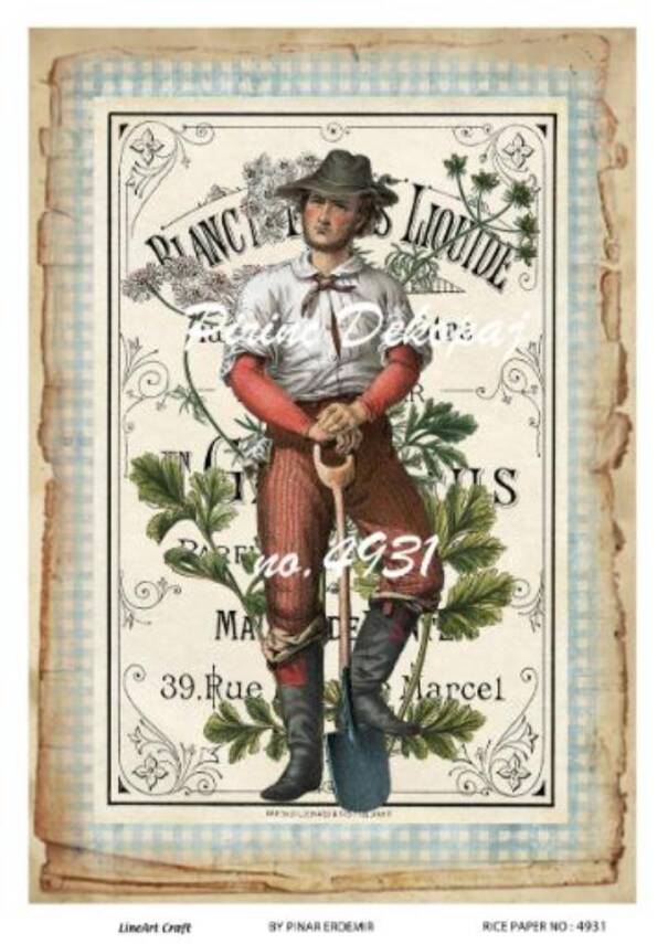 Vintage Desenli Pirinç Dekopaj Model : 4931 - 1