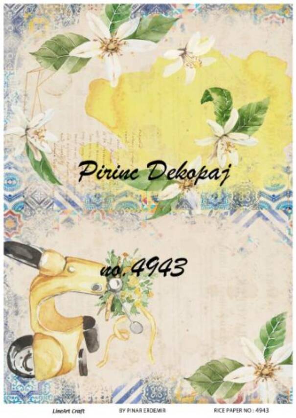 Vintage Desenli Pirinç Dekopaj Model : 4943 - 1