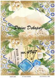 Vintage Desenli Pirinç Dekopaj Model : 4947 - Line Art