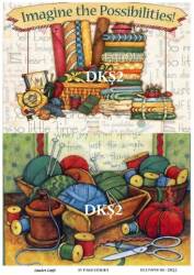 Vintage Dikiş Desenli Pirinç Dekopaj Model : DKŞ02 - Line Art