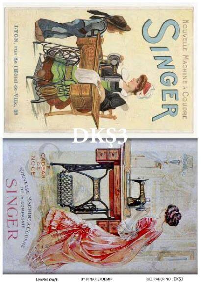 Vintage Dikiş Desenli Pirinç Dekopaj Model : DKŞ03 - 1