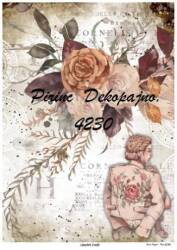 Vintage Karışık Desenli Pirinç Dekopaj - Model : 4230 - Line Art