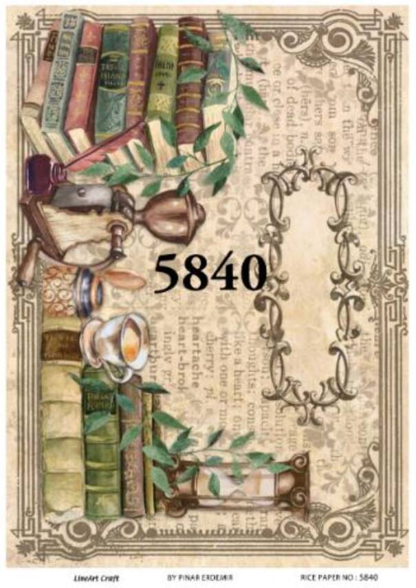 Vintage Karışık Desenli Pirinç Dekopaj Model : 5840 - 1