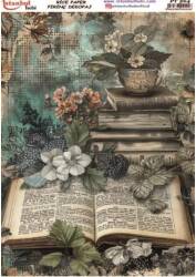Vintage Kitap Desenli Pirinç Dekopaj Model : PT 0564 - Tual Hobi Craft İst
