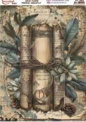 Vintage Kitap Desenli Pirinç Dekopaj Model : PT 0592 - Tual Hobi Craft İst