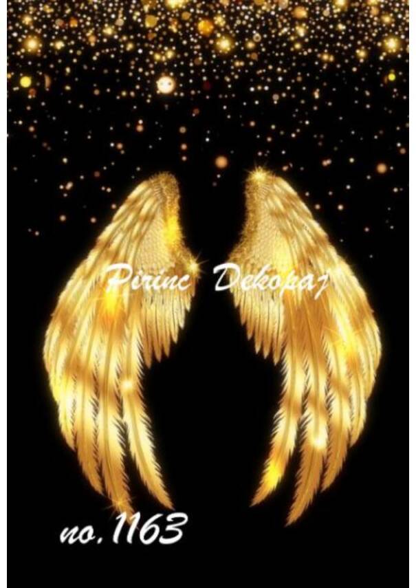 Vintage Melek Kanatlı Pirinç Dekopaj- Model : 1163 - 1