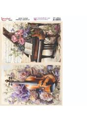 Vintage Mor Konseptli Desenli Pirinç Dekopaj Model : PT 1864 - Tual Hobi Craft İst