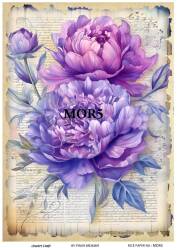 Vintage Mor Konseptli Pirinç Dekopaj Model : MOR05 - Line Art