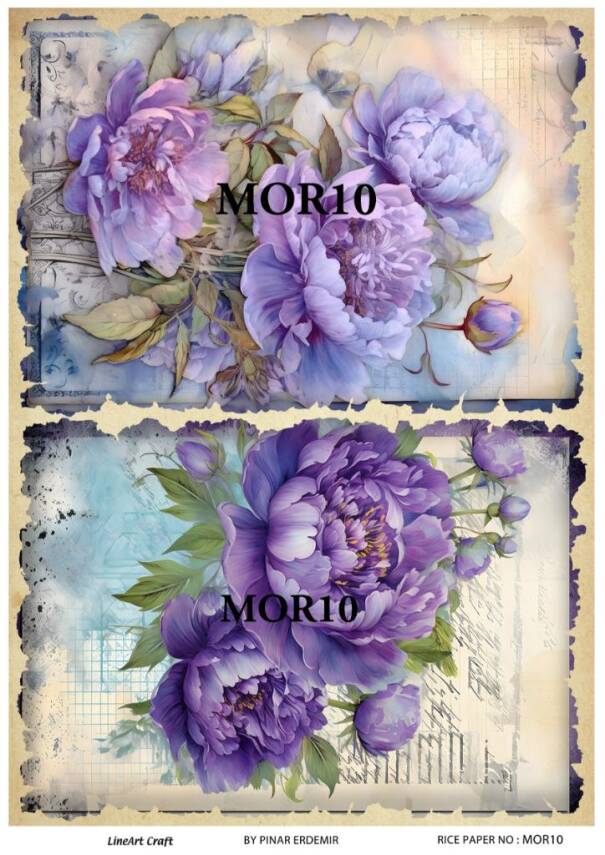 Vintage Mor Konseptli Pirinç Dekopaj Model : MOR10 - 1