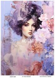 Vintage Mor Konseptli Pirinç Dekopaj Model : MOR34 - Line Art