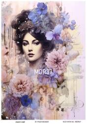 Vintage Mor Konseptli Pirinç Dekopaj Model : MOR37 - Line Art