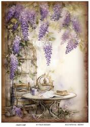 Vintage Mor Konseptli Pirinç Dekopaj Model : MOR47 - Line Art