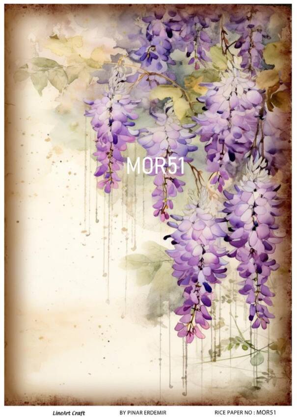 Vintage Mor Konseptli Pirinç Dekopaj Model : MOR51 - 1