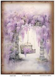 Vintage Mor Konseptli Pirinç Dekopaj Model : MOR52 - Line Art