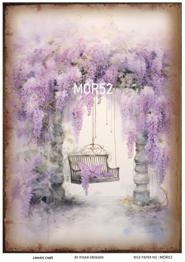 Vintage Mor Konseptli Pirinç Dekopaj Model : MOR52 - 1