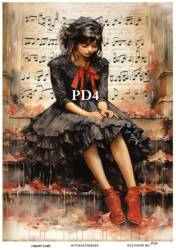 Vintage Paris Day Desenli Pirinç Dekopaj Model : PD04 - Line Art