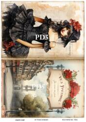 Vintage Paris Day Desenli Pirinç Dekopaj Model : PD05 - Line Art