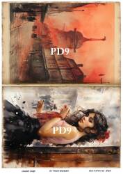 Vintage Paris Day Desenli Pirinç Dekopaj Model : PD09 - Line Art