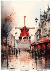 Vintage Paris Day Desenli Pirinç Dekopaj Model : PD10 - Line Art